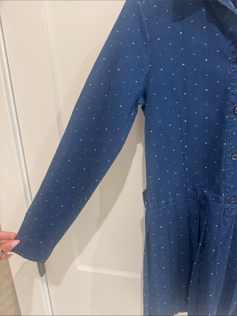 Gucci Kids Denim multi color Confetti Dress Size 10 GG Italy - Picture 7 of 17